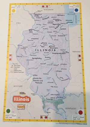GIANT STATE TRAVELING MAP